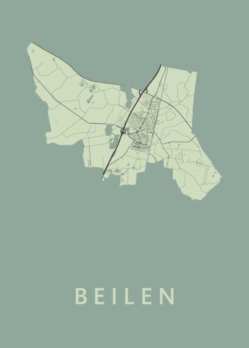 Beilen Stadskaart - Olive