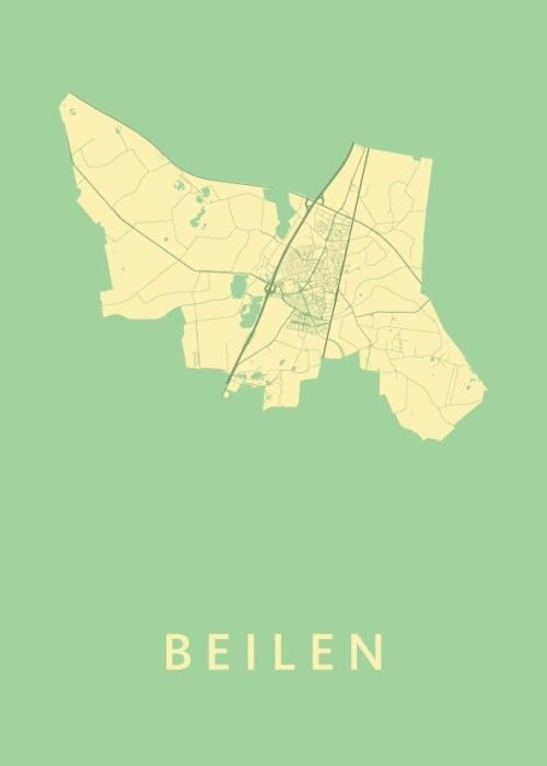 Beilen Spring Stadskaart Poster Kopen