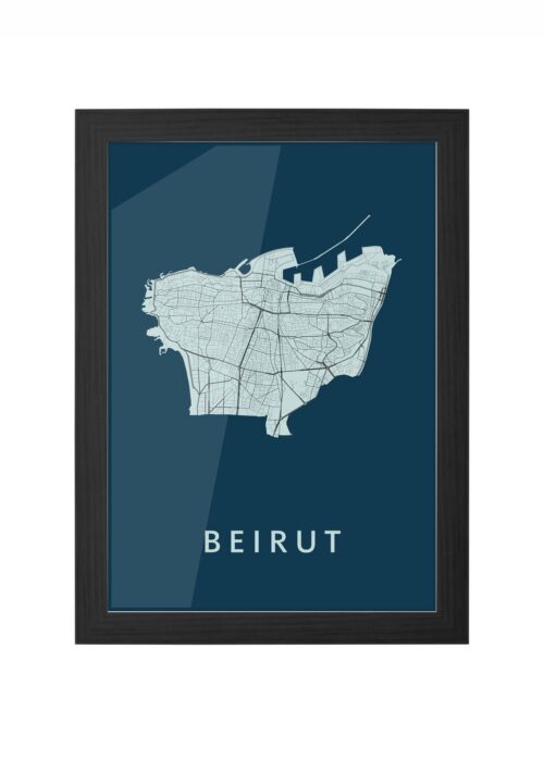 Beirut Navy Ingelijst in Zwart lijst Kopen | Kunst in Kaart