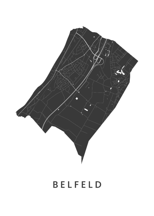 Belfeld Stadskaart Poster Kopen