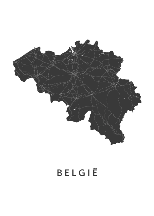 België landkaart poster