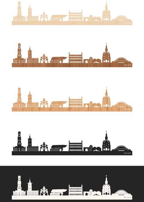 Duurzame Houten Skyline van België
