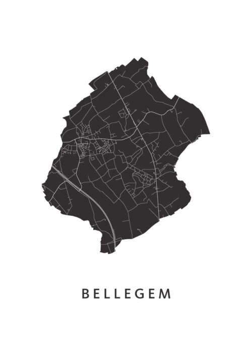 Bellegem Stadskaart Poster Kopen