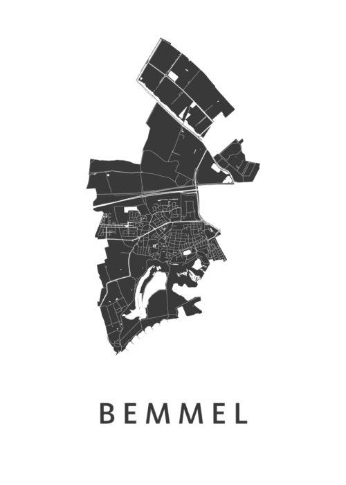 Bemmel Stadskaart Poster Kopen