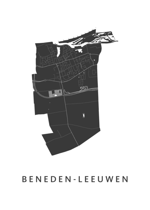 Beneden-Leeuwen Stadskaart