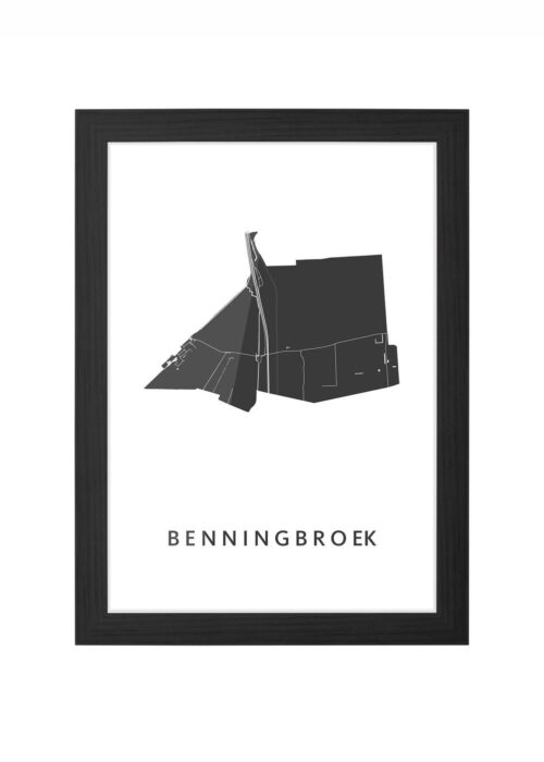 Benningbroek Ingelijst in Zwart lijst Kopen | Kunst in Kaart