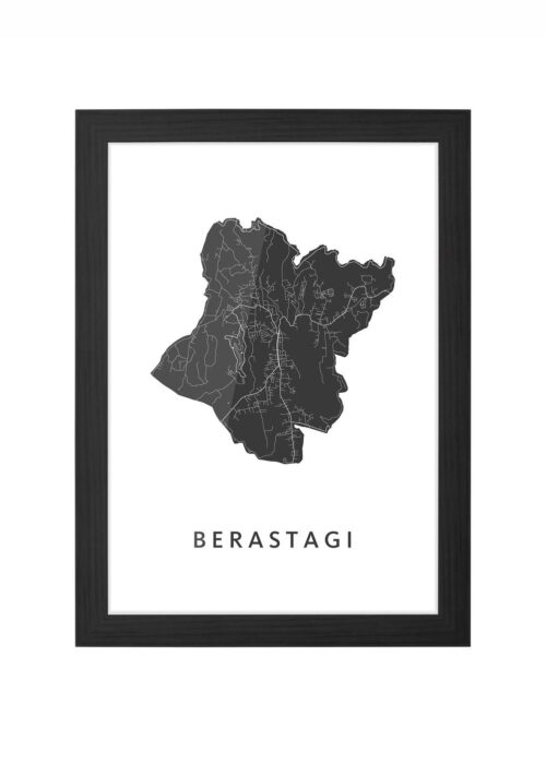 Berastagi Ingelijst in Zwart lijst Kopen | Kunst in Kaart