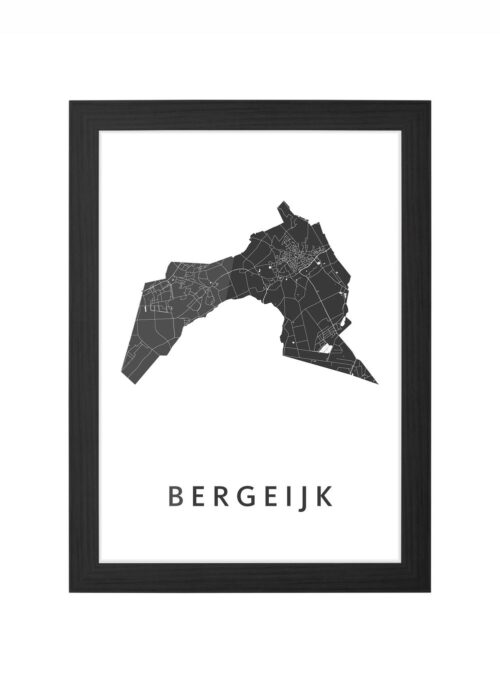 Bergeijk Ingelijst in Zwart lijst Kopen | Kunst in Kaart
