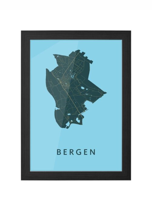 Bergen Azure Ingelijst in Zwart lijst Kopen | Kunst in Kaart