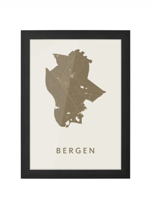 Bergen Gold Ingelijst in Zwart lijst Kopen | Kunst in Kaart