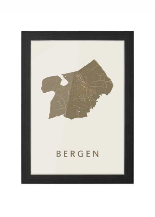 Bergen Gold Ingelijst in Zwart lijst Kopen | Kunst in Kaart