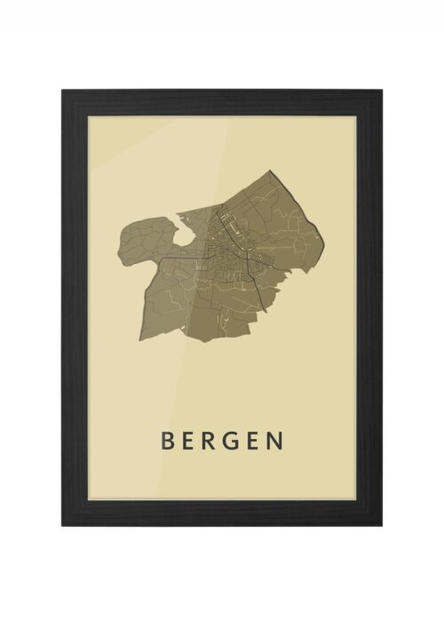 Bergen GoldenRod Ingelijst in Zwart lijst Kopen | Kunst in Kaart