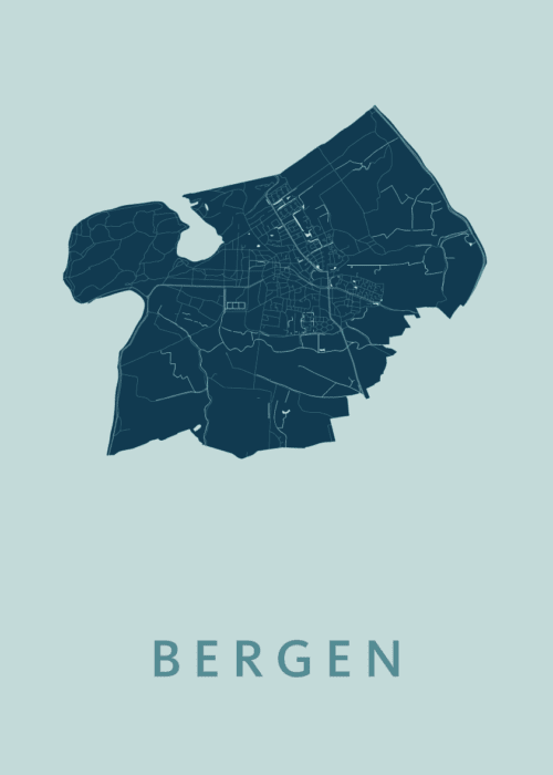 Bergen Mint Stadskaart Poster Kopen