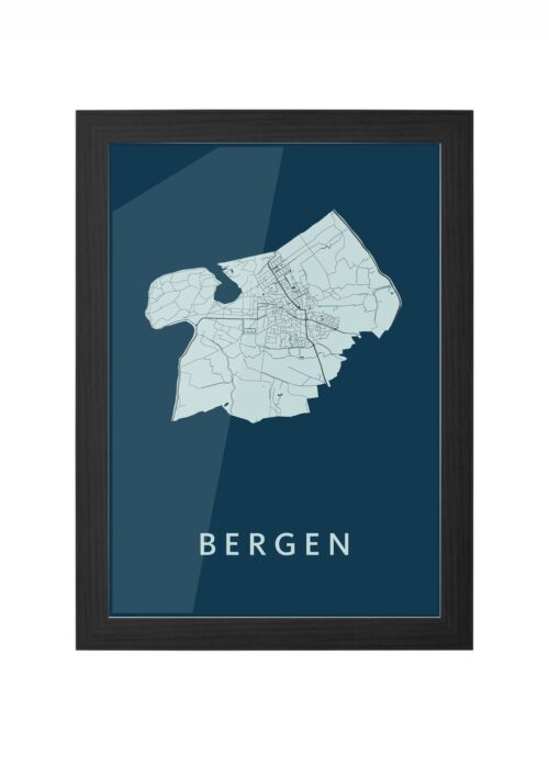 Bergen Navy Ingelijst in Zwart lijst Kopen | Kunst in Kaart