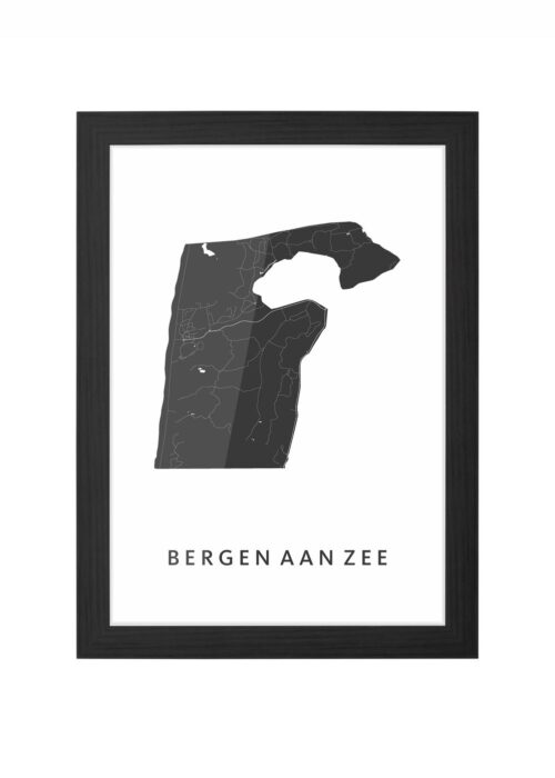 Bergen aan Zee Ingelijst in Zwart lijst Kopen | Kunst in Kaart