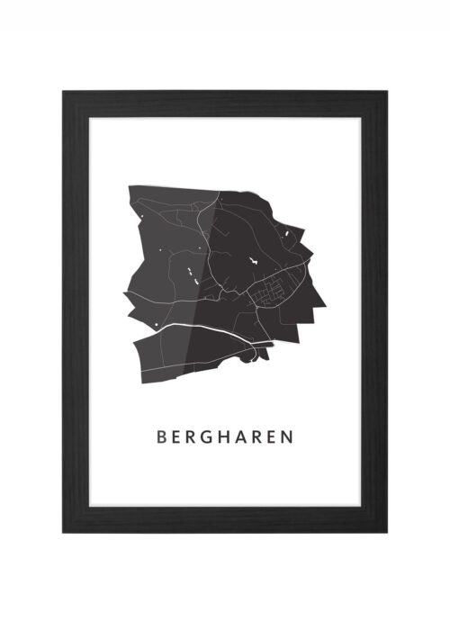 Bergharen Ingelijst in Zwart lijst Kopen | Kunst in Kaart