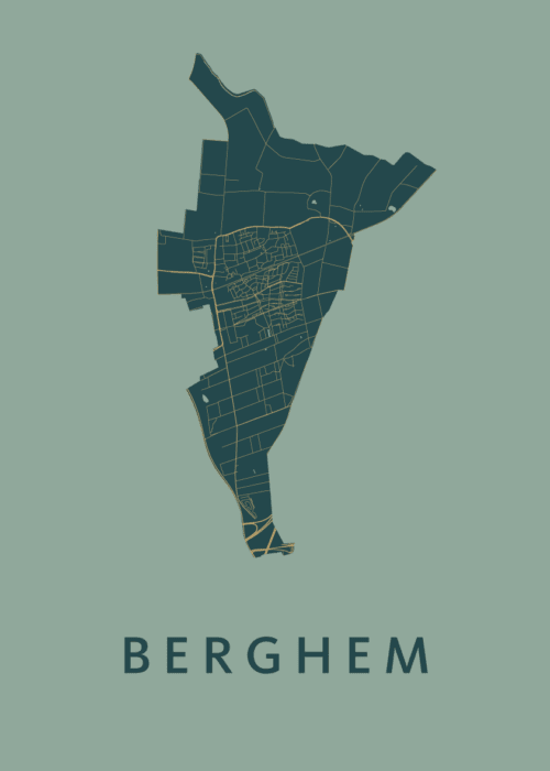 Berghem Amazon Stadskaart Poster Kopen