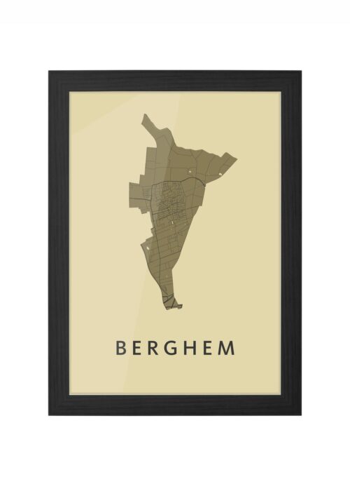 Berghem GoldenRod Ingelijst in Zwart lijst Kopen | Kunst in Kaart