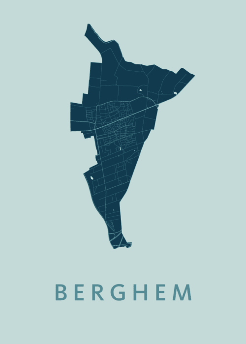 Berghem Mint Stadskaart Poster Kopen