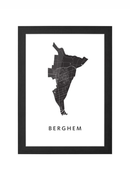 Berghem White Ingelijst in Zwart lijst Kopen | Kunst in Kaart