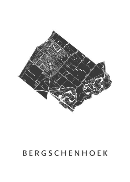 Bergschenhoek Stadskaart Poster Kopen