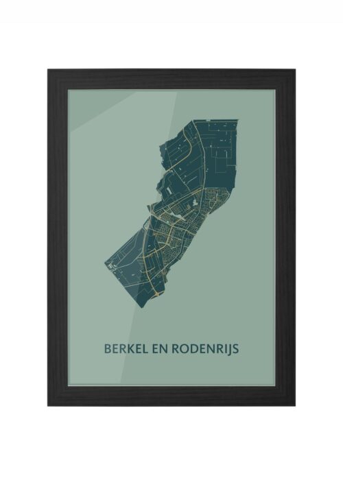 Berkel en Rodenrijs Amazon Ingelijst in Zwart lijst Kopen | Kunst in Kaart