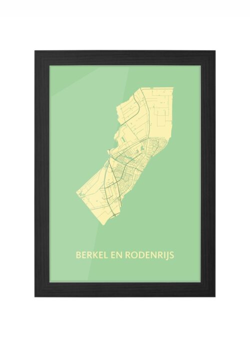 Berkel en Rodenrijs Spring Ingelijst in Zwart lijst Kopen | Kunst in Kaart
