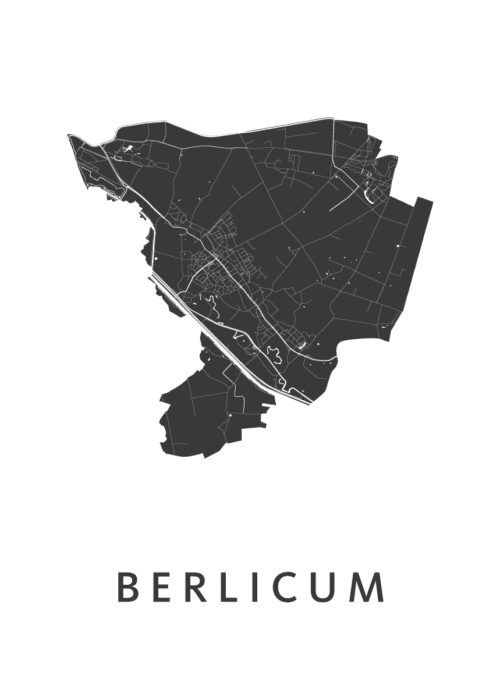 Berlicum Stadskaart Poster Kopen