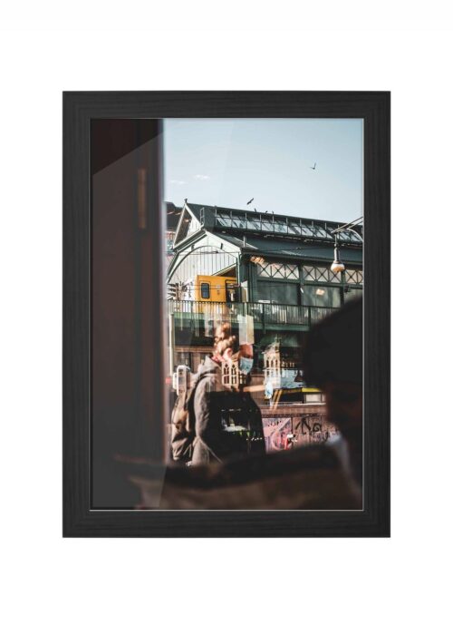metro fotografie poster ingelijst in zwarte lijst