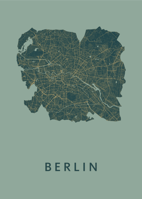 Berlijn stadskaart poster Amazon