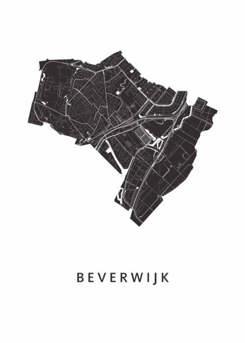 Beverwijk Stadskaart Poster Kopen