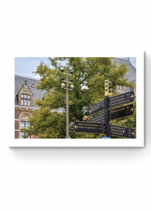 Wegbewijzering - Amsterdam - Stadsfotografie - Poster