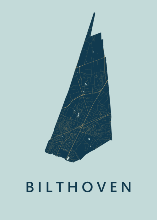 Bilthoven Prussian Stadskaart Poster Kopen