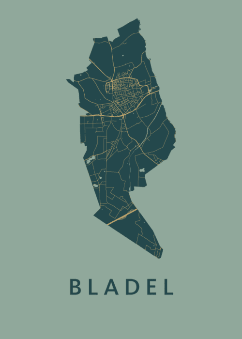 Bladel Amazon Stadskaart Poster Kopen