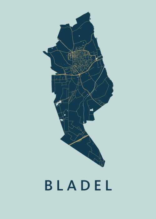 Bladel Prussian Stadskaart Poster Kopen