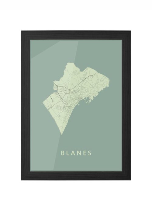 Blanes Olive Ingelijst in Zwart lijst Kopen | Kunst in Kaart