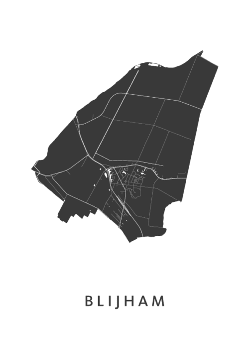 Blijham Stadskaart Poster Kopen