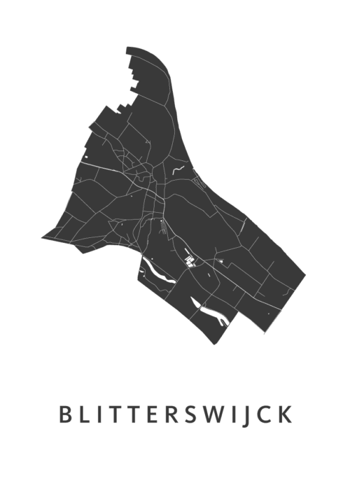 Blitterswijck Stadskaart Poster Kopen