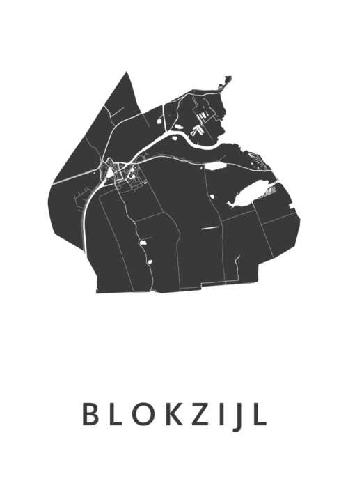 Blokzijl Stadskaart Poster Kopen