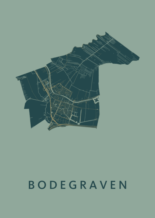 Bodegraven Amazon Stadskaart Poster Kopen