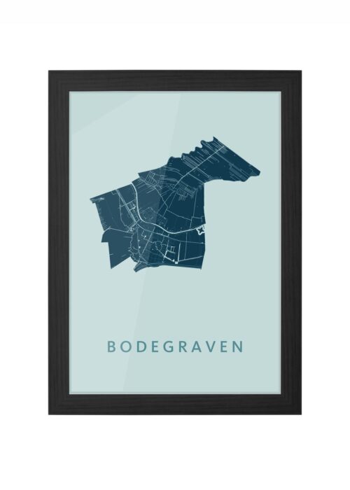 Bodegraven Mint Ingelijst in Zwart lijst Kopen | Kunst in Kaart