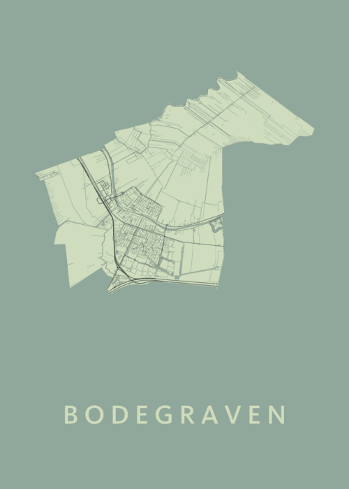 Bodegraven Olive Stadskaart Poster Kopen