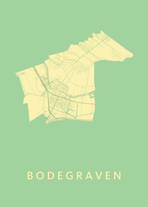 Bodegraven Spring Stadskaart Poster Kopen