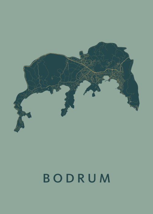 Bodrum Amazon Stadskaart Poster Kopen