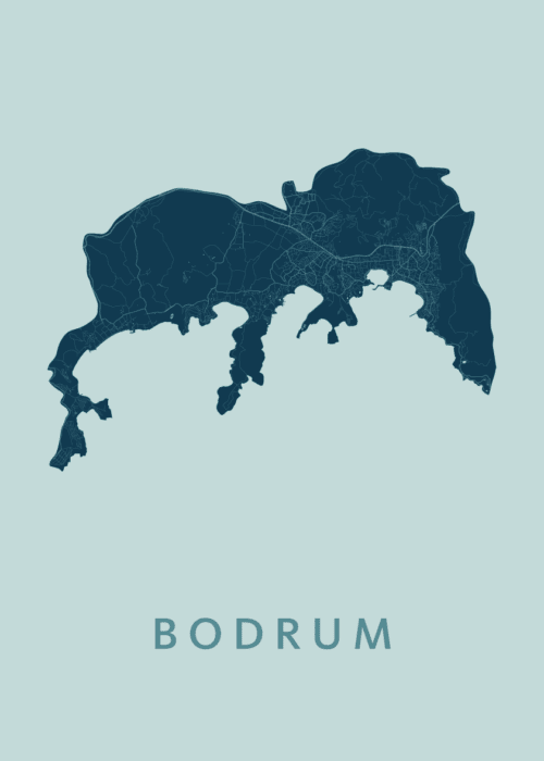 Bodrum Mint Stadskaart Poster Kopen