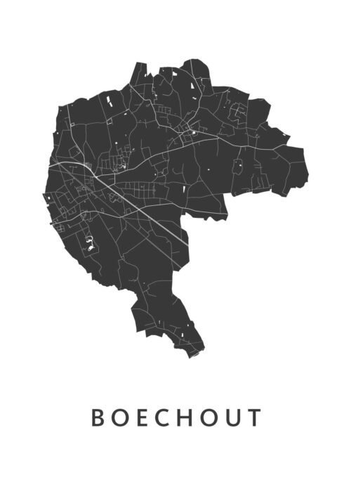 Boechout Stadskaart Poster Kopen