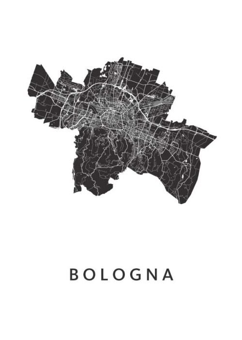 Bologna Stadskaart Poster Kopen