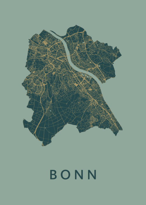 Bonn Amazon Stadskaart Poster Kopen