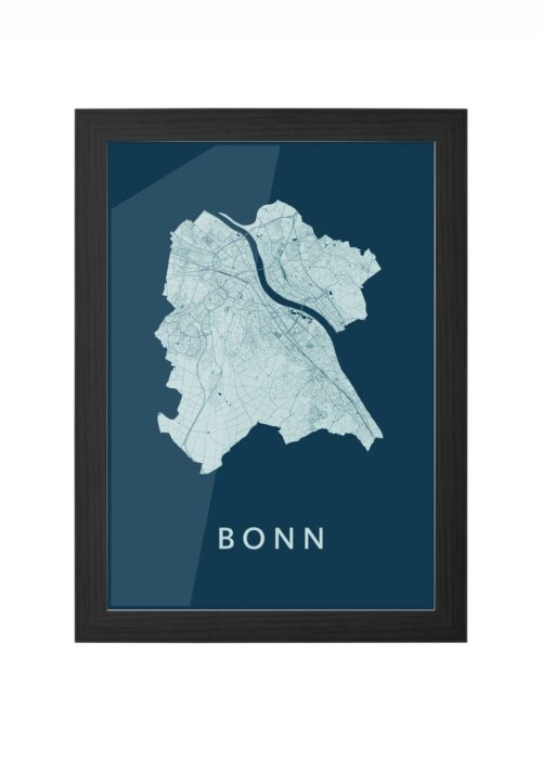 Bonn Feldgrau Ingelijst in Zwart lijst Kopen | Kunst in Kaart