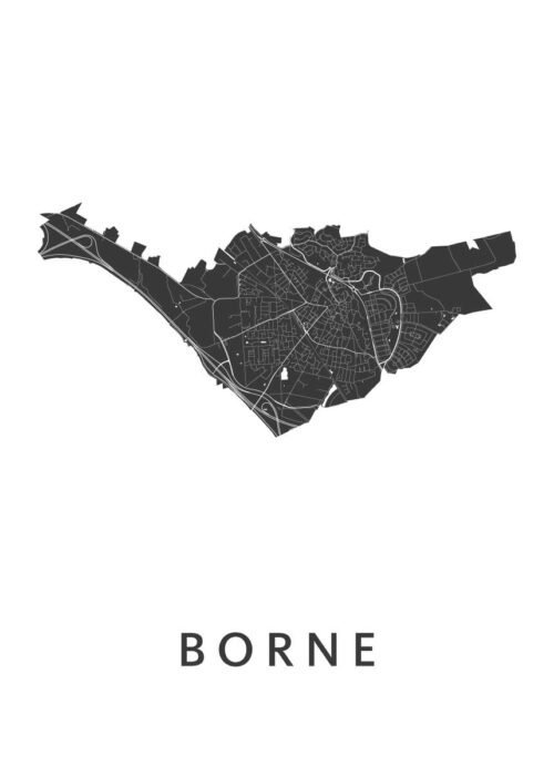 Borne Stadskaart Poster Kopen